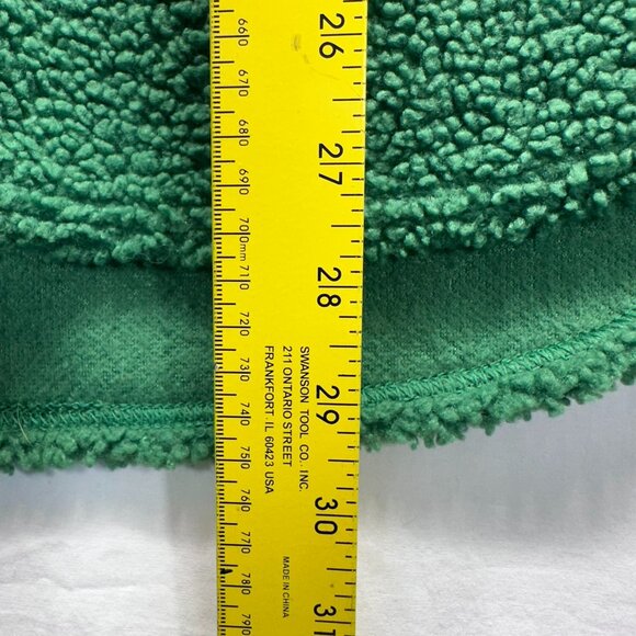 American Eagle Outfitters Oversized Fleece Button Jacket Size M Women’s Green - Picture 10 of 10